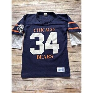 Vintage 80s Chicago Bears Walter Payton Shirt Youth Medium Size USA Medium